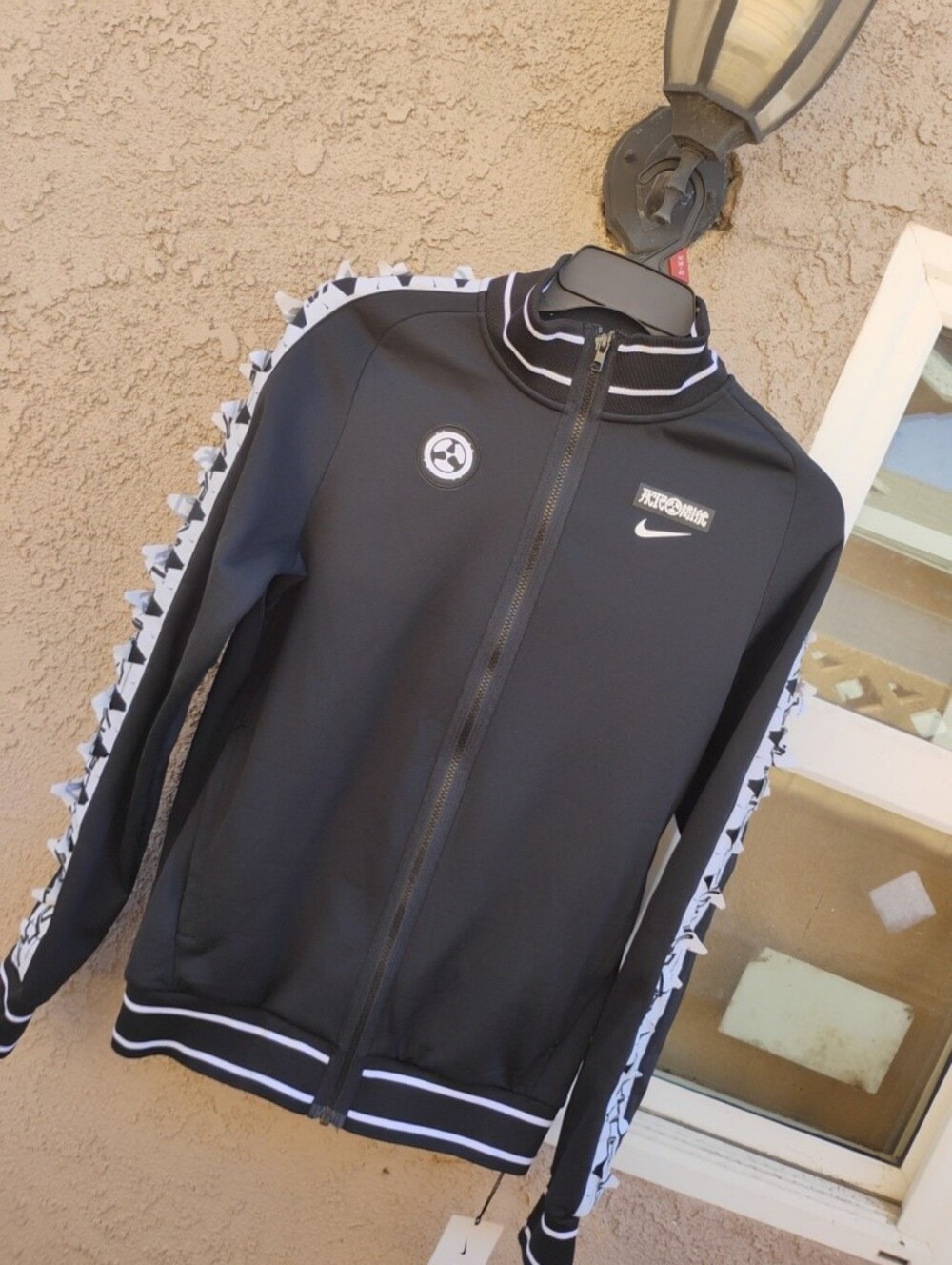 Nike x ACRONYM Full Zip Track Jacket Talla S Color Black / White Mod